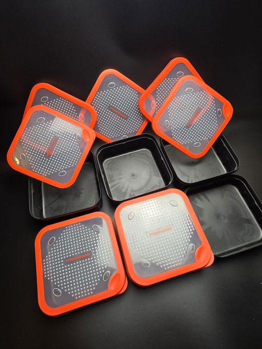 Zestaw 6 x box Frenzee Feeder 4x1,5l 2x1l pudełka na pellet robaki