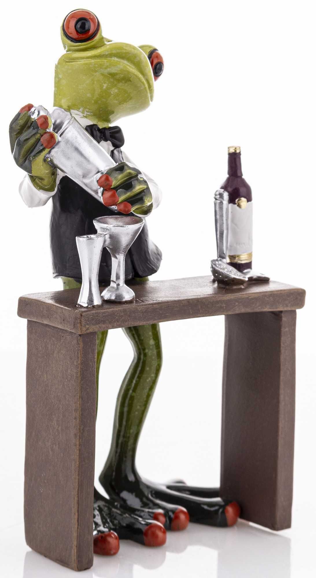 Figurka żaba barman żabka śmieszny prezent drinki
