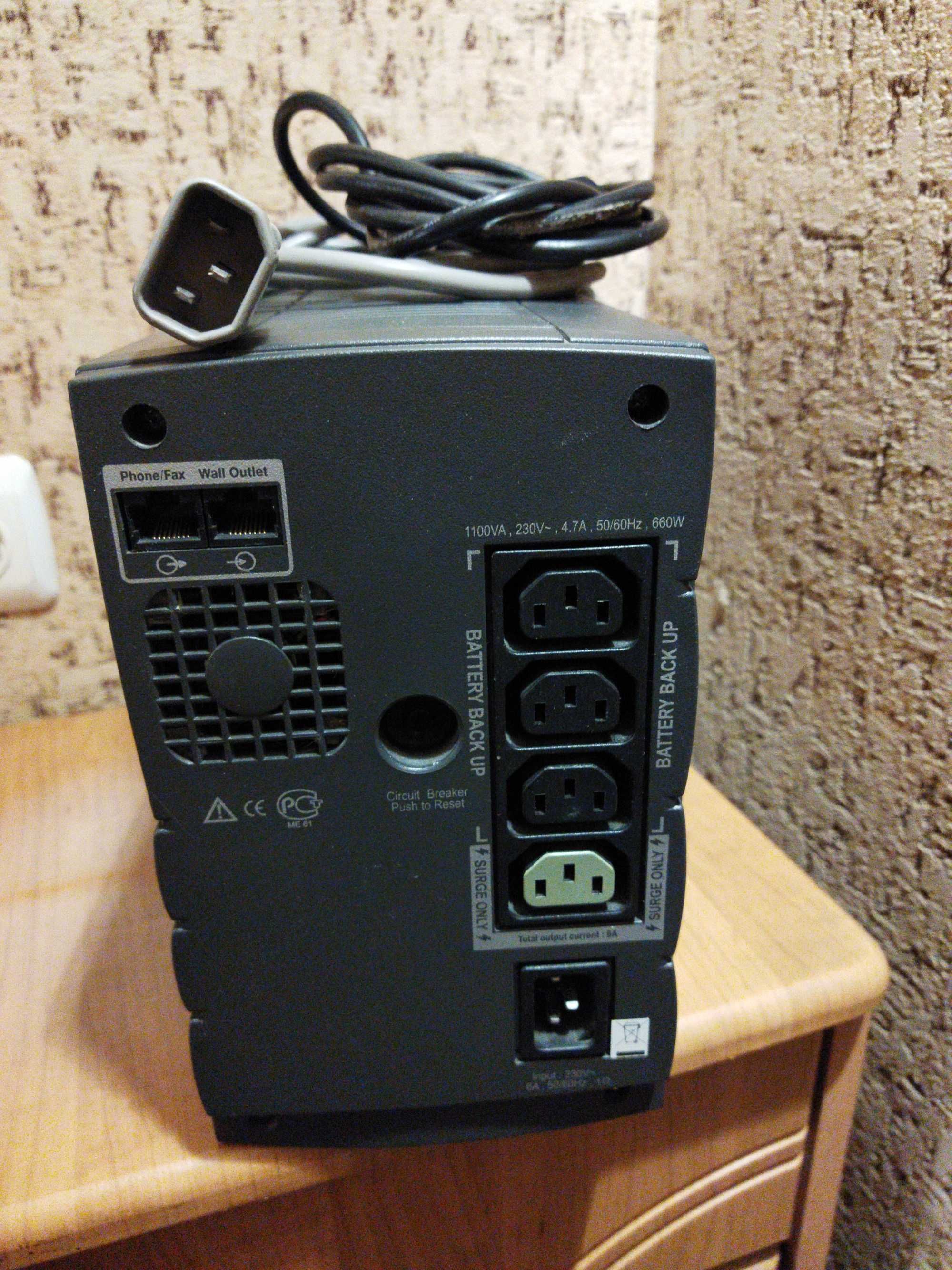 Джерело безперебійного живлення АPC Back-UPS 1100 RS 660W