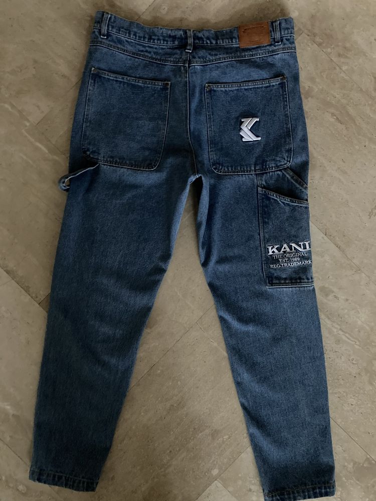 Męskie spodnie jeansy cargo  baggy Karl Kani nie Levis r.XL  jak nowe