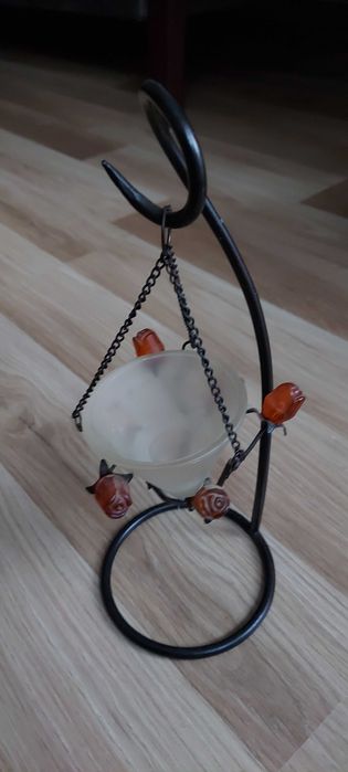 świecznik wisząca lampka wysokość 25 cm