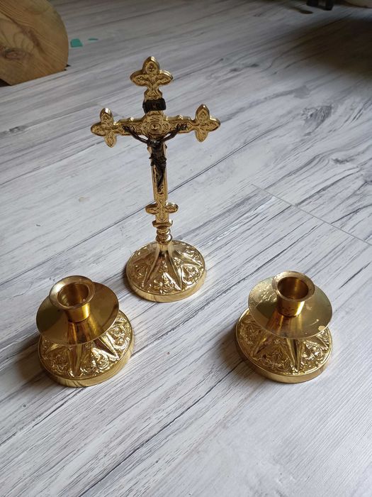 Komplet kolędowy mosiężny