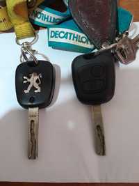 2 chaves peugeot 307 ou outro peugeot  com capas de comando novas