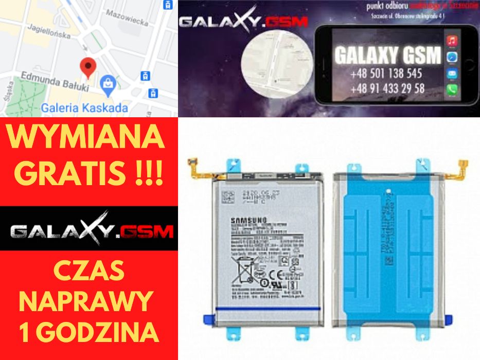 Samsung A21 A217F Bateria Nowa Oryginalna Wymiana Gratis Szczecin