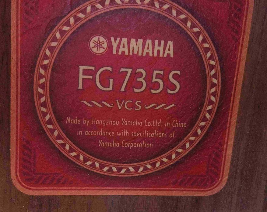Gitara akustyczna Yamaha FG735S - Jak Nowa