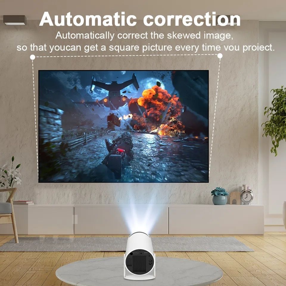 Nowy Mobilny projektor filmowy z androidem/ WI-FI/ BLUETOOTH/ HDMI/USB
