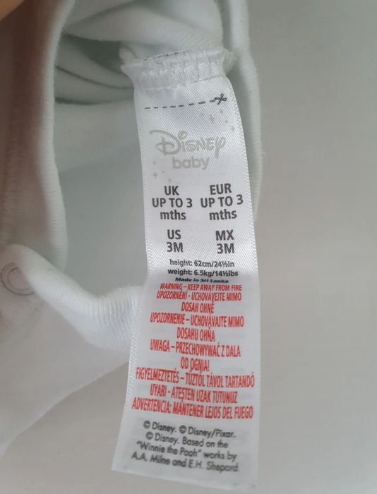 r.62 Disney baby Primark Król Lew body krótki rękaw