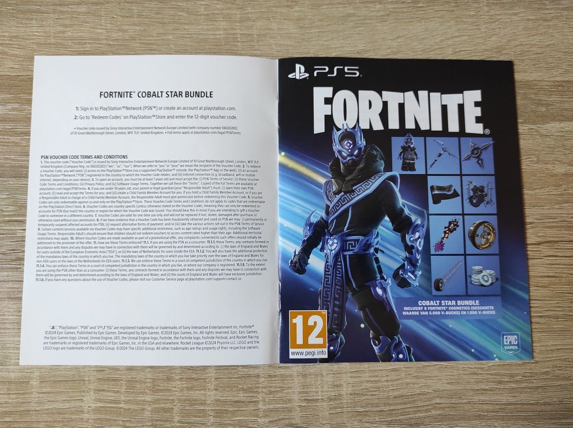 Ваучер Fortnite cobalt star bundle