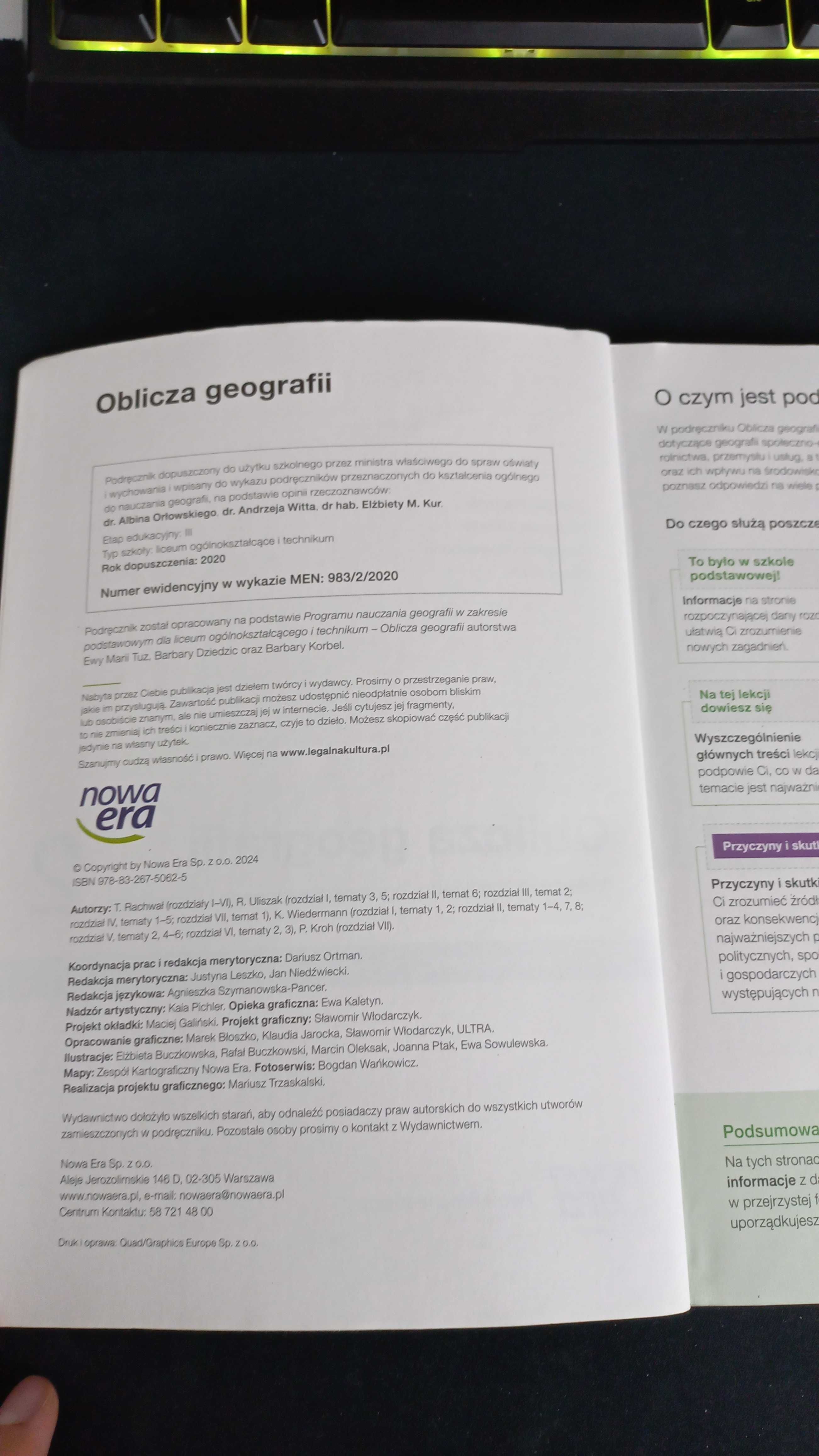 Oblicza geografii 2 EDYCJA 2024
