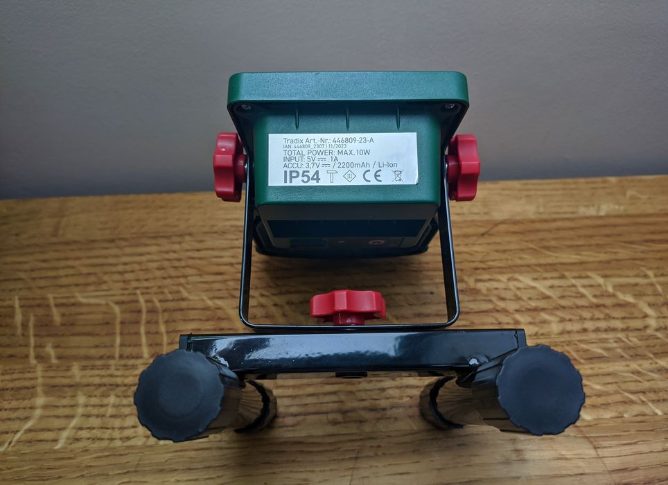 Parkside reflektor akumulatorowy, lampka warsztatowa 600lm, 6500K, 10W