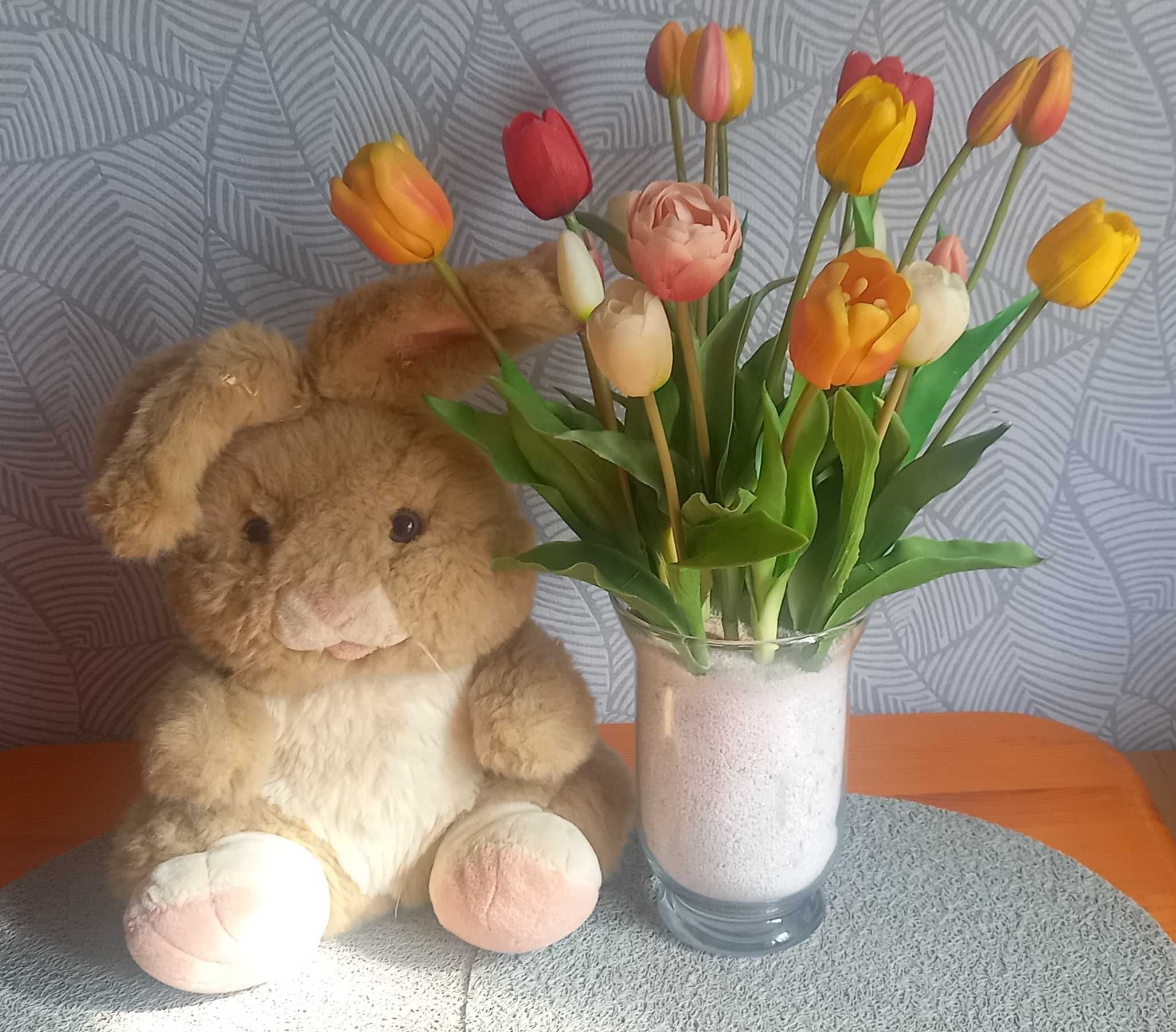 Maskotka królik duży pluszak 35cm