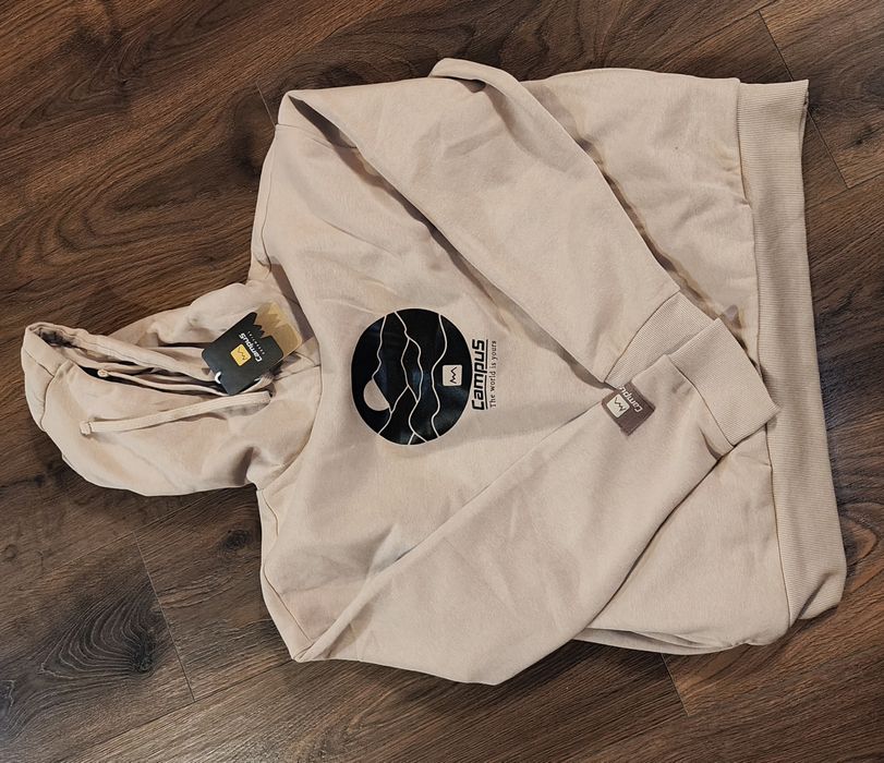 Beżowa bluza campus