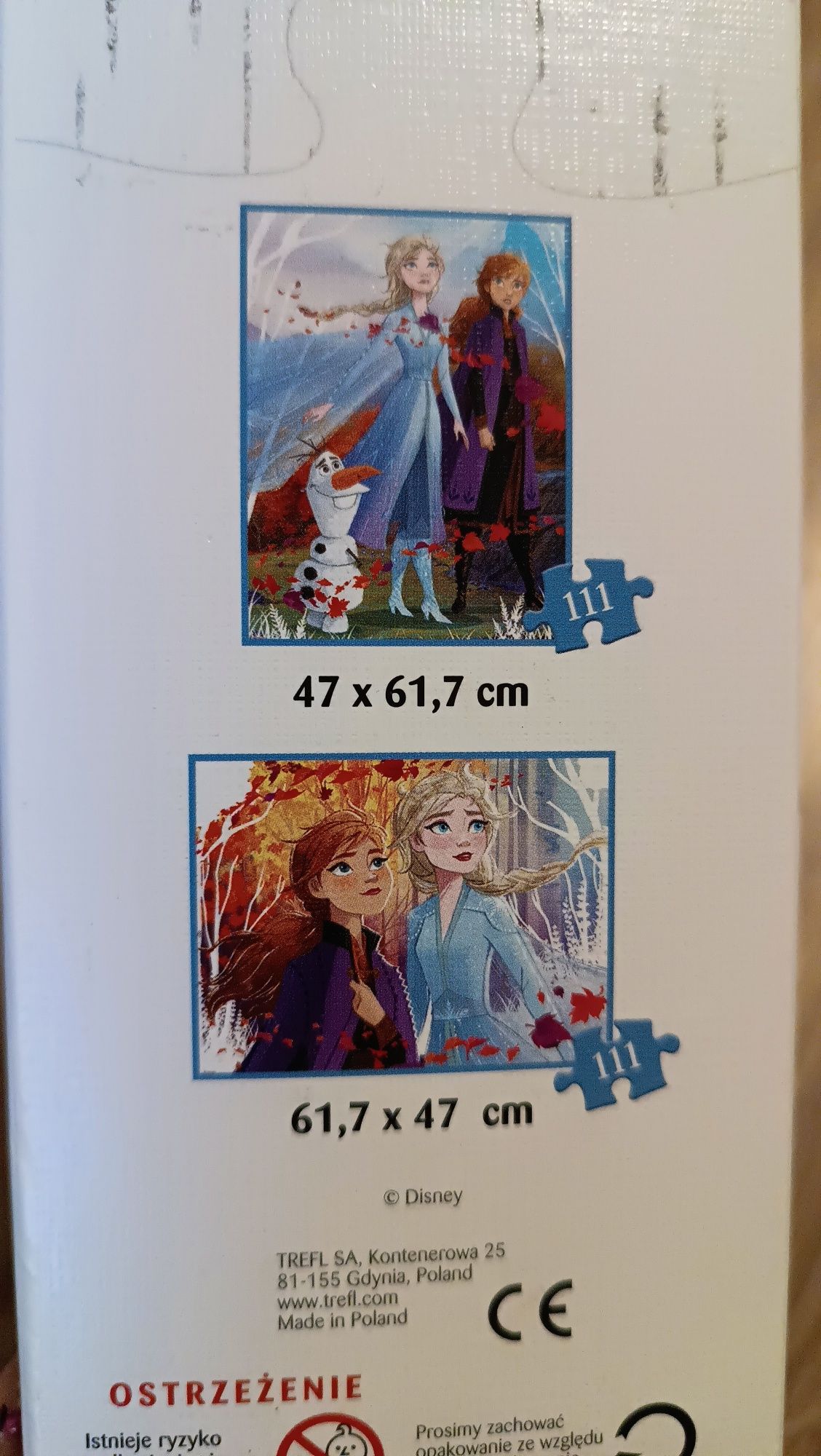 Puzzle Frozen 2, Kraina Lodu 2, 2 układanki po 111 elementów,5+