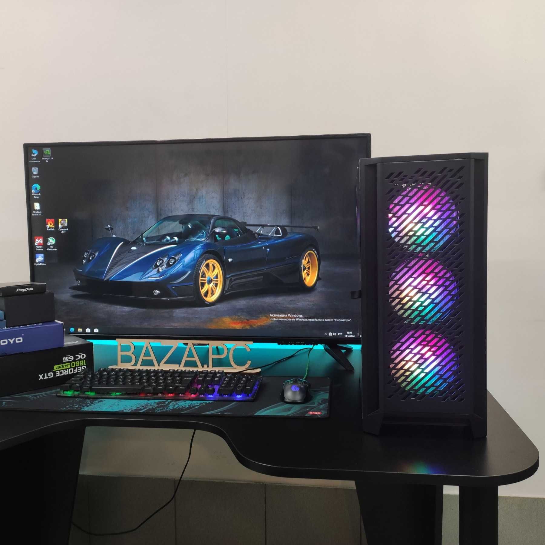 Компютер Новый Ryzen 5 5500, 16GB DDR4, ASUS GTX 1660s 6GB, SSD 512GB