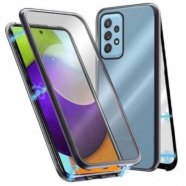 Etui 3w1 Magnetic GLASS 360° - Aluminium + Szkło Samsung Galaxy A52 5G