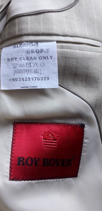 Garnitur męski w prążki 54