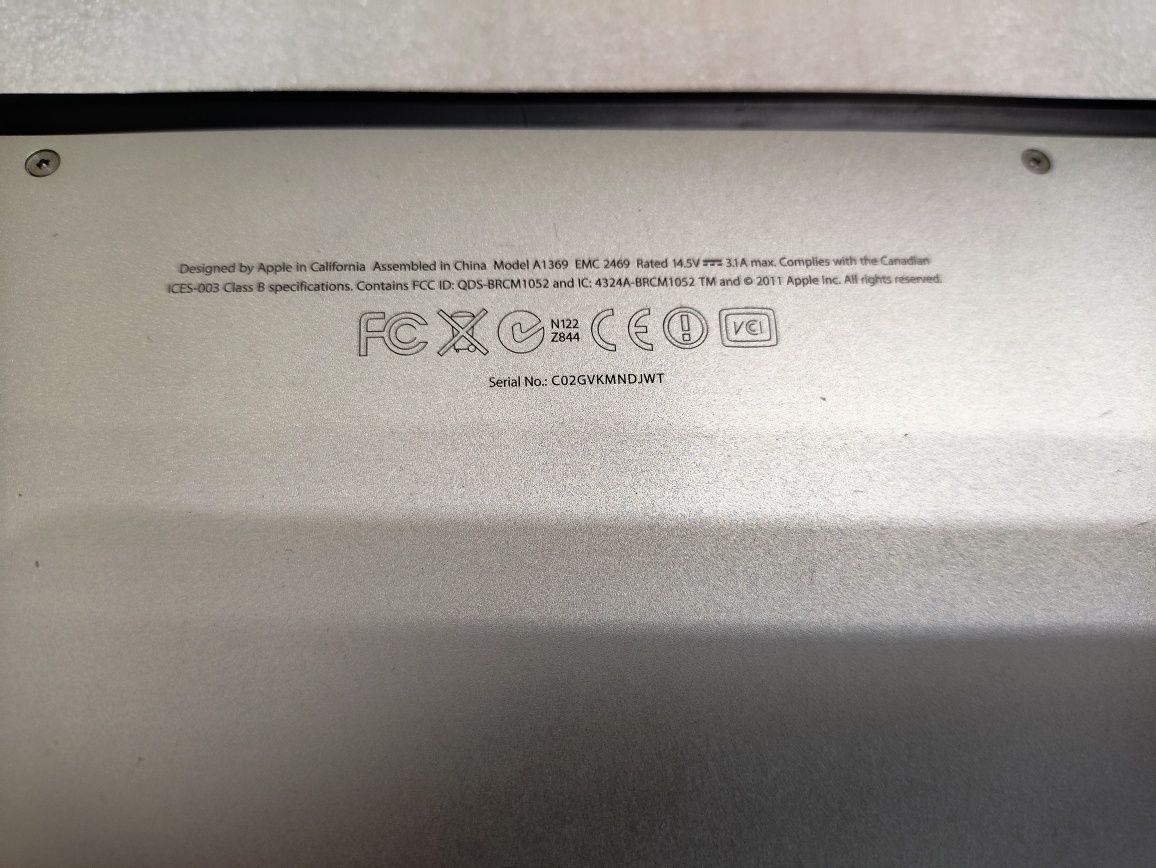 Apple MacBook Air 13 A 1369 Mid 2011 Core i5/4/128