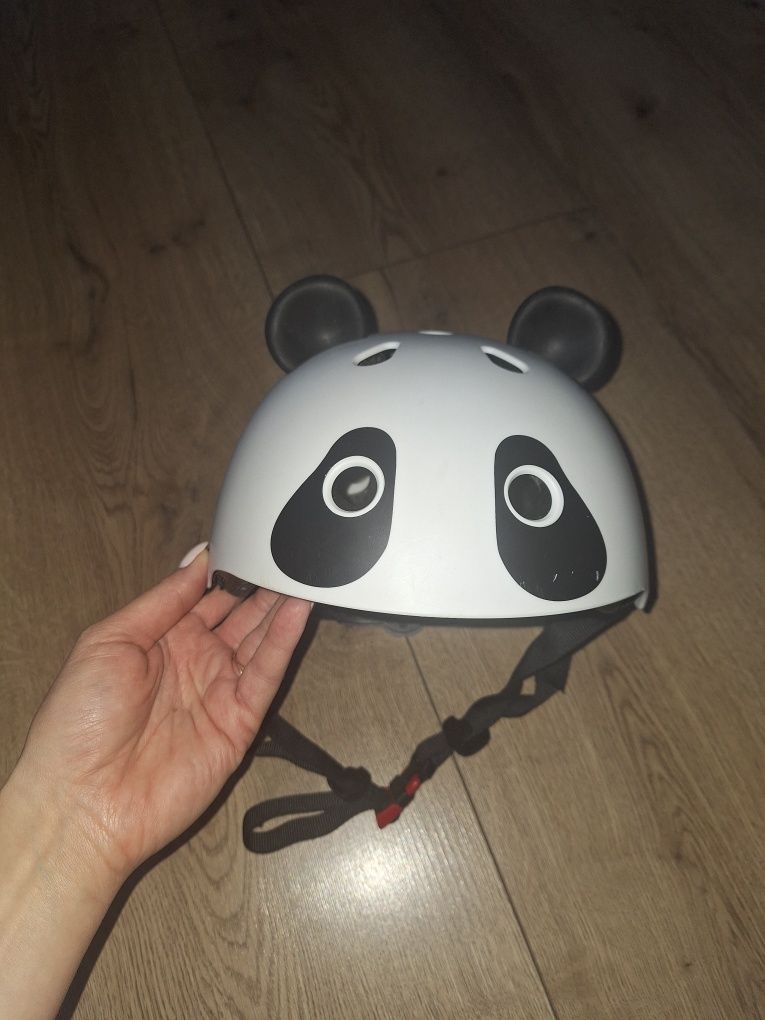 Kask ochronny dziecięcy panda rowerowy rower rolki