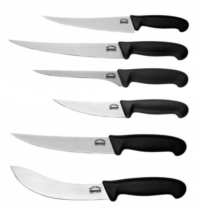 Samura Butcher zestaw 6 noży w torbie materiałowej, stal AUS-8