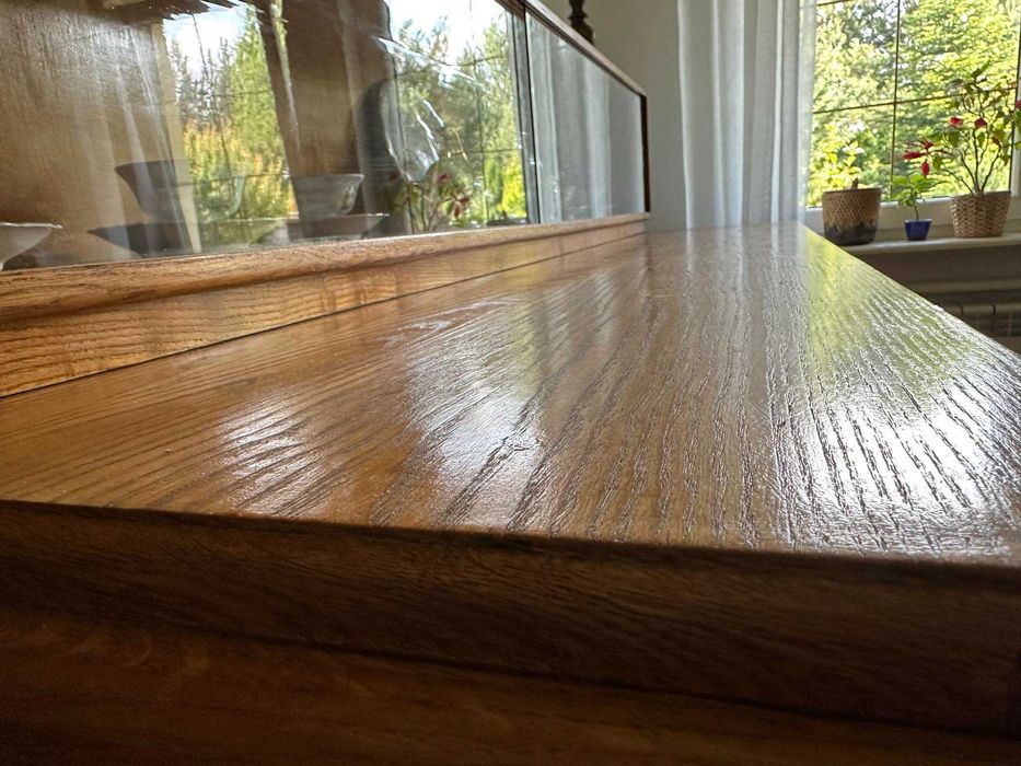 Kredens drewniany, meble holenderskie, vintage,  szafka, witryna