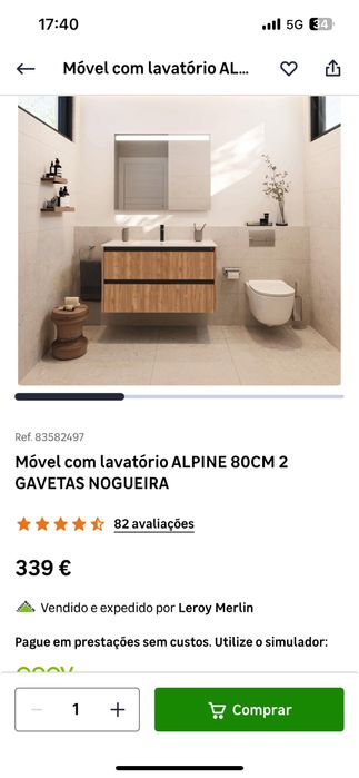 Movel casa banho Novo Roca sem Lavatorio