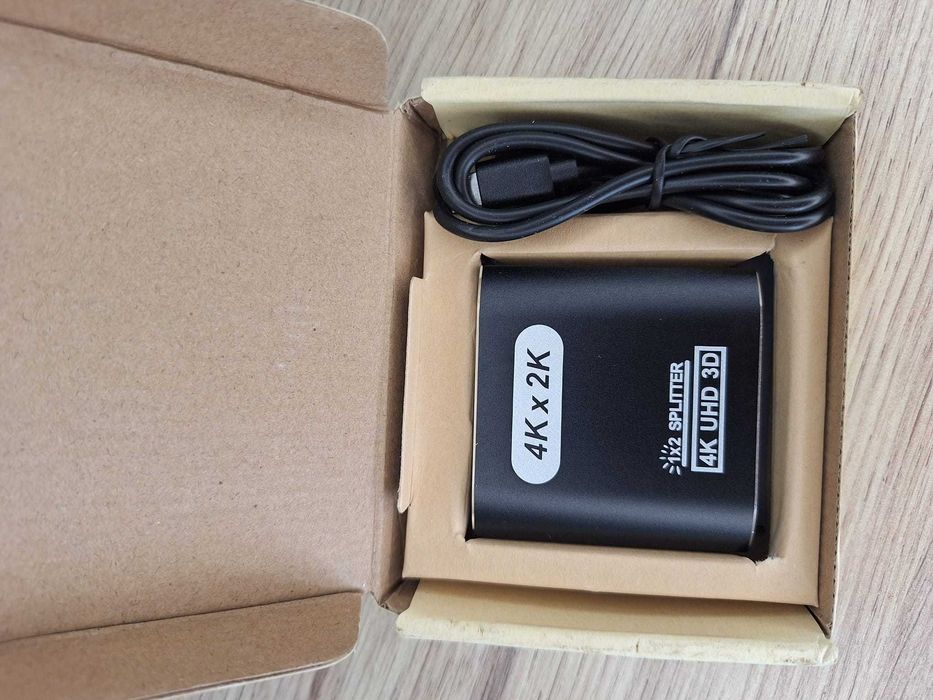 Splitter HDMI 1x2, 4K UHD, 3D, rozdzielacz sygnału na 2 ekrany
