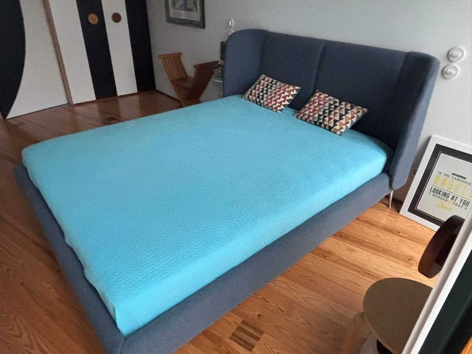 Cama Ikea Tufjord com estrado Lonset + Colchão Valevag