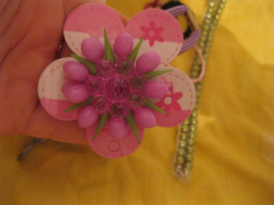 детский набор разного заколочки бандана резинки браслет бусики обруч