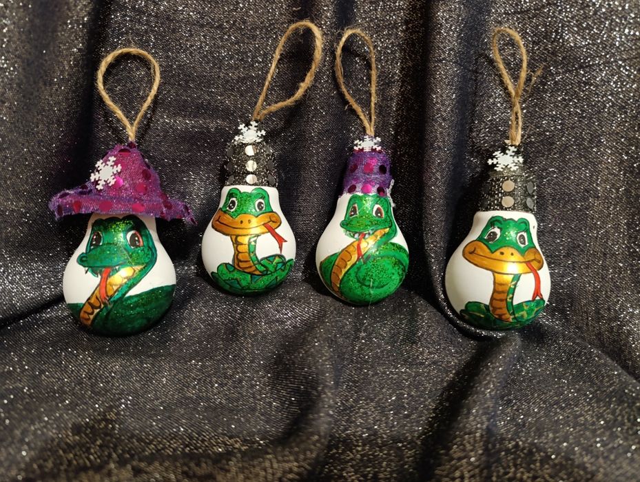 Ялинкові іграшки хендмейд ,дід мороз сніговик, Грінч подарунки