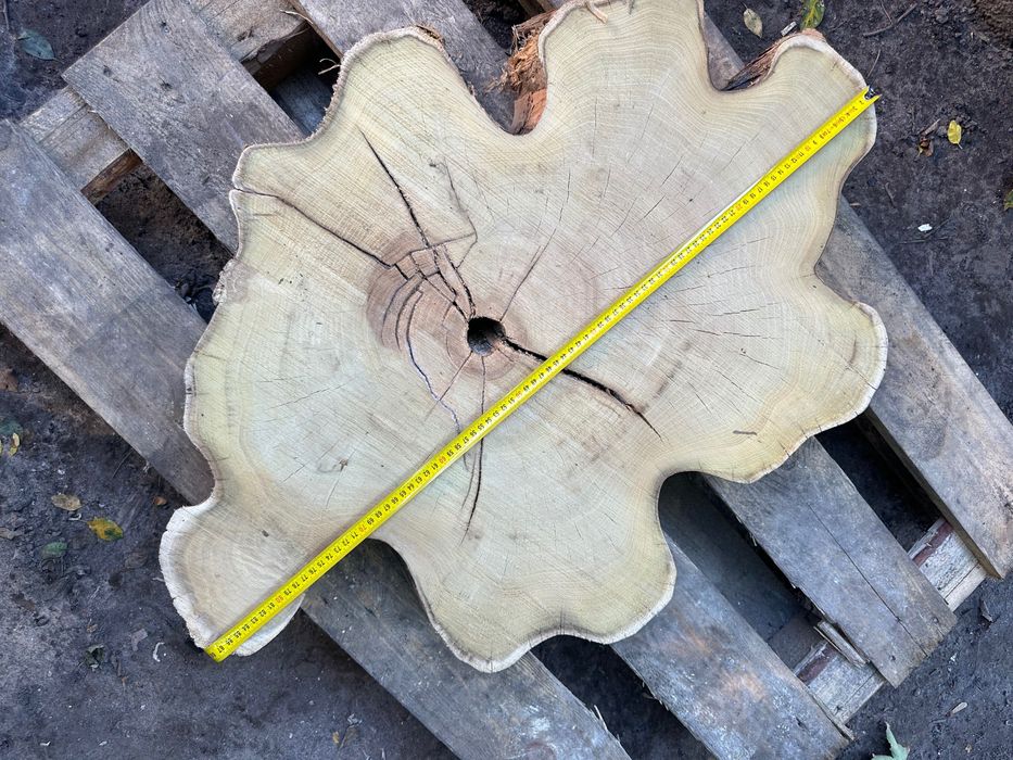 Plastry drewna akacji na stolik kawowy