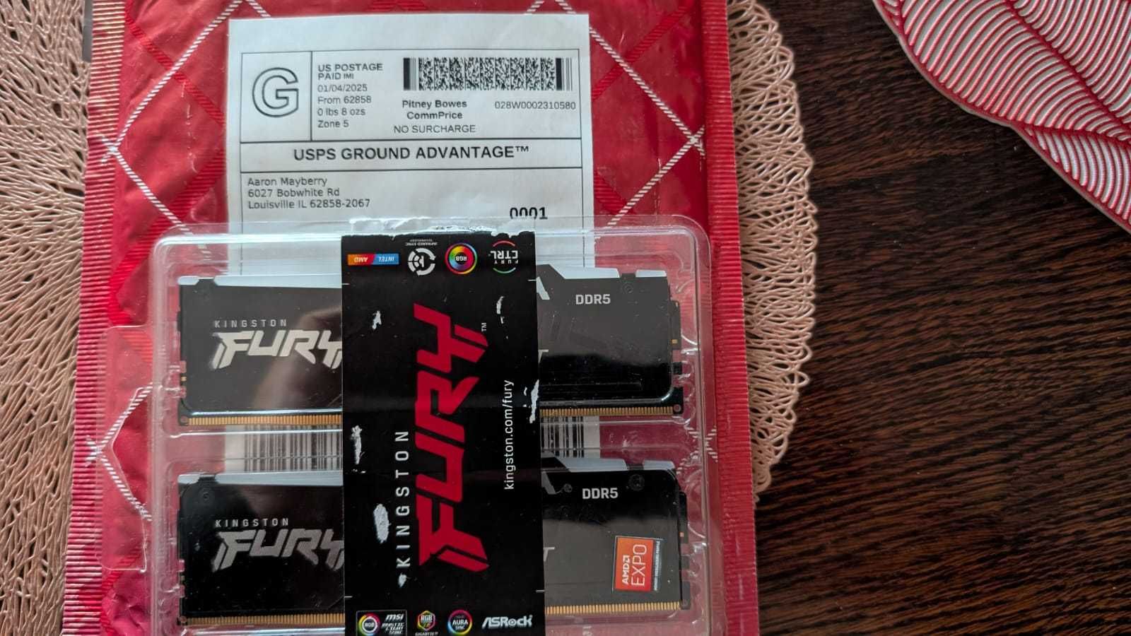 Kingston FURY Beast RGB 32 GB (2×16 GB) 6000MT/s CL36 DDR5