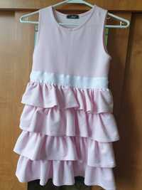 Sukienka+bolerko Różowa dziewczynka r. 134