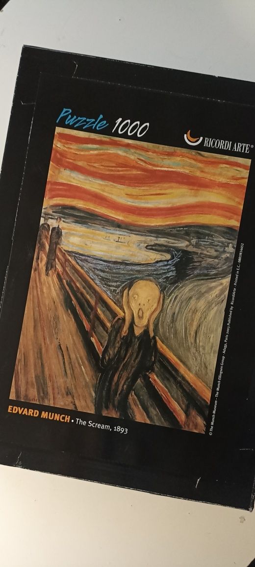 Puzzle 1000 Krzyk Edvard Munch Ricordi Arte