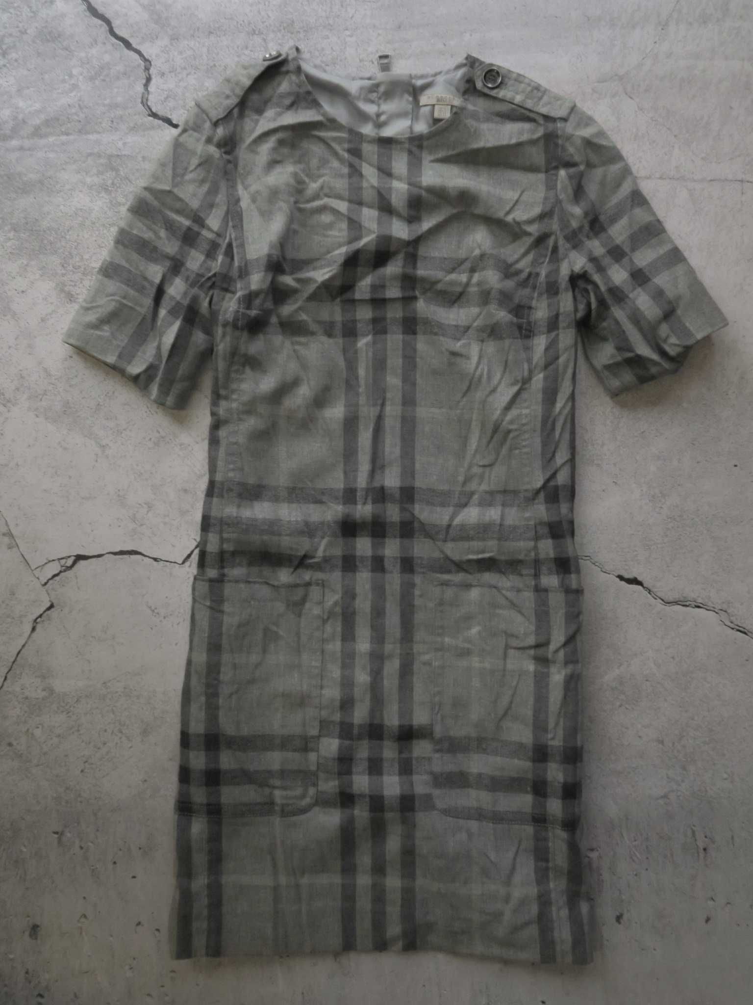 Burberry wełniana sukienka elegancka XL