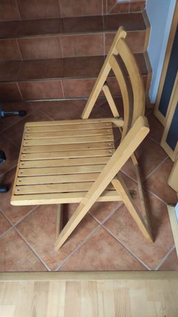 Krzesło drewniane składane