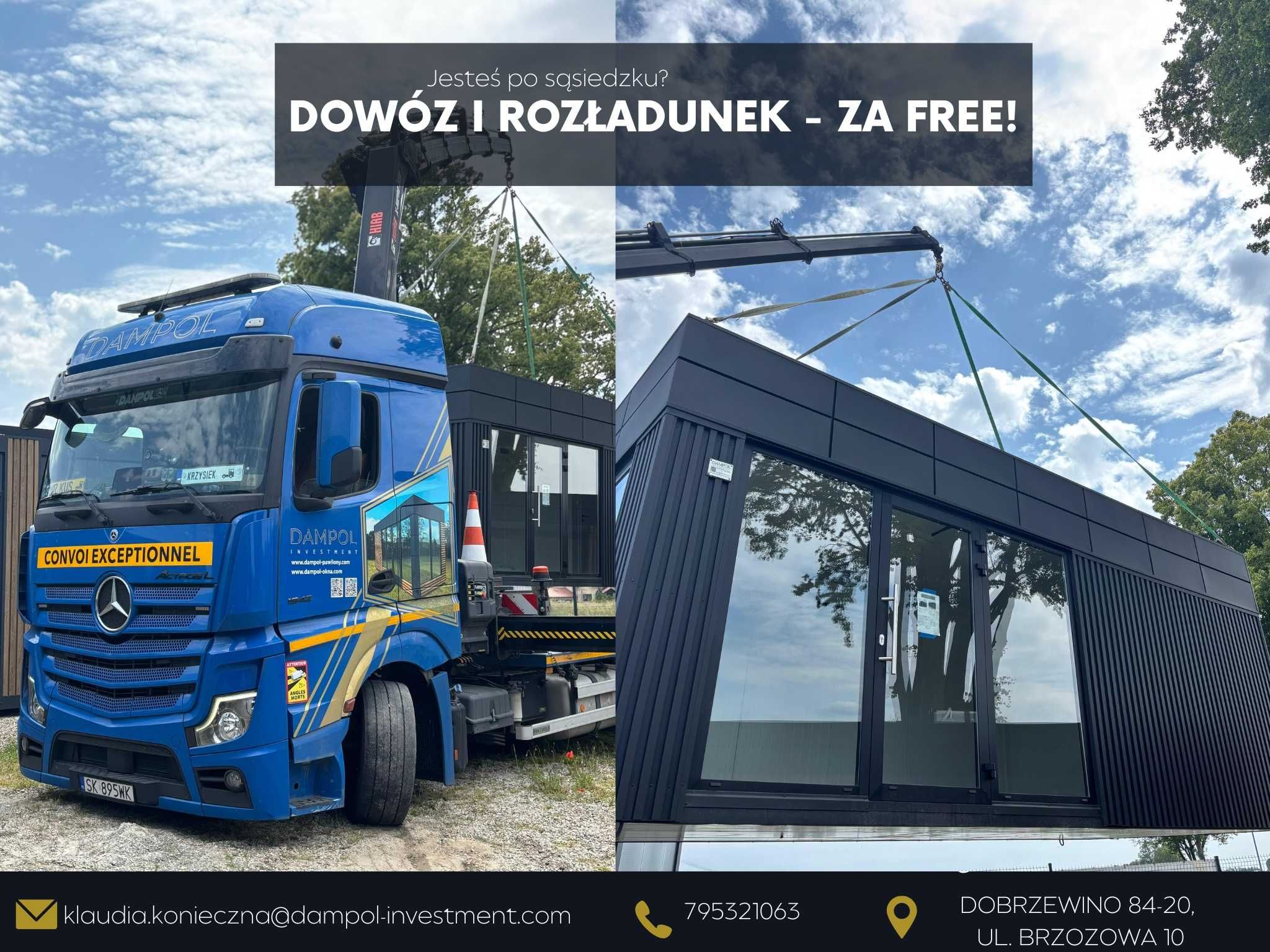 domek mobilny 27m2 / biuro 9x3m / domek letniskowy