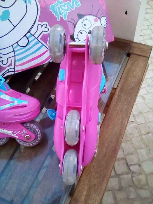Patins em linha para menina