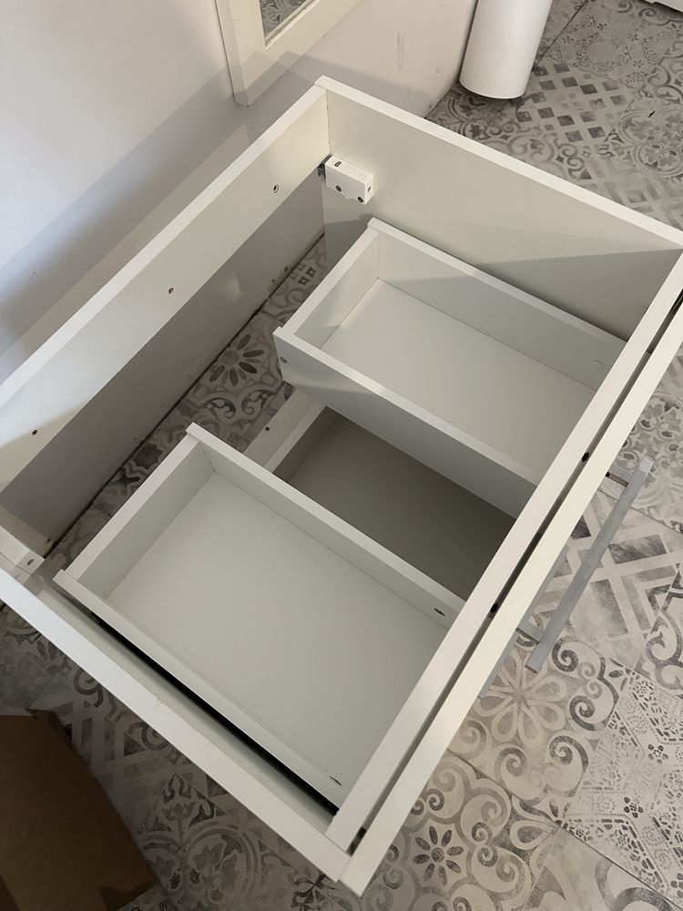 Szafka lazienkowa z szufladami z umywalka 60x47 nowa