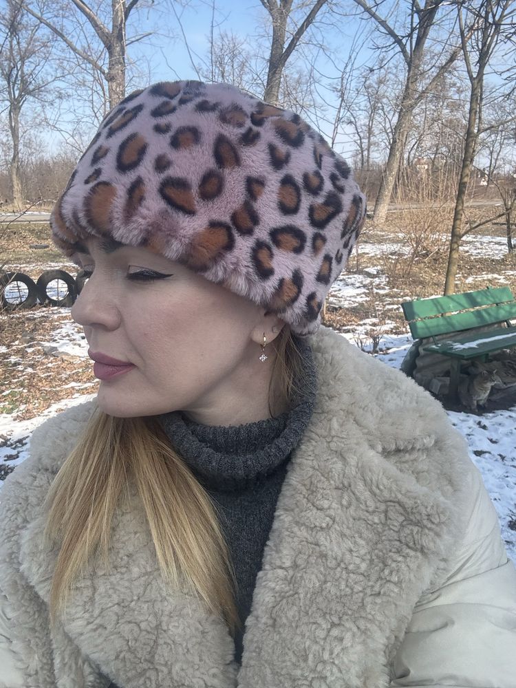 Шапка зимова жіноча штучне хутро