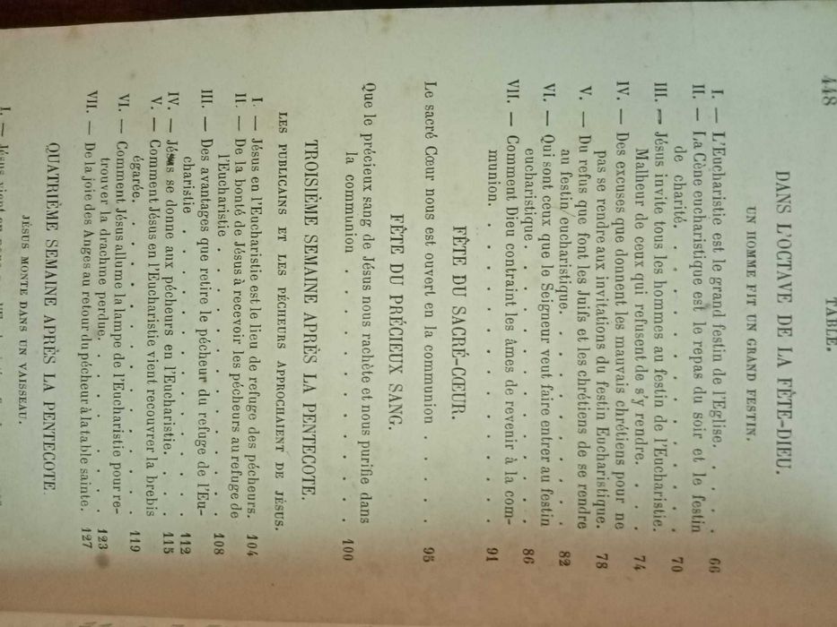 L´eucharistie. Médtations pour chaque jour de l´année (1866)
