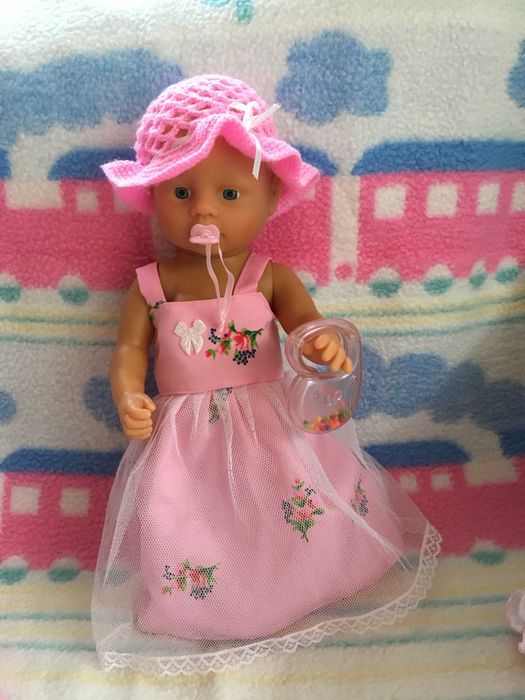 Lalka bobas New Born Baby Simba z wyprawką, kocyk, ubranka, akcesoria