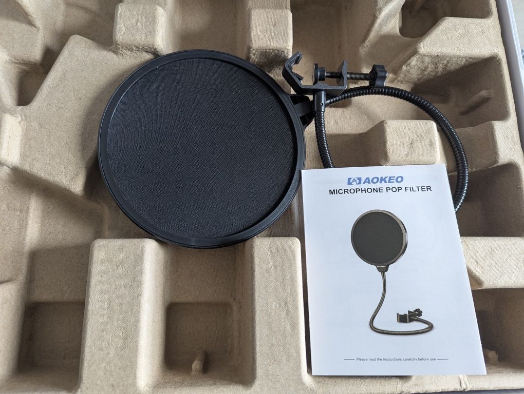 Pack Criação Conteúdos Audio Technica- Microfone/Headphones/ Braço