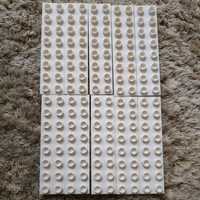 Płytki białe 2x8 (10) • lego duplo