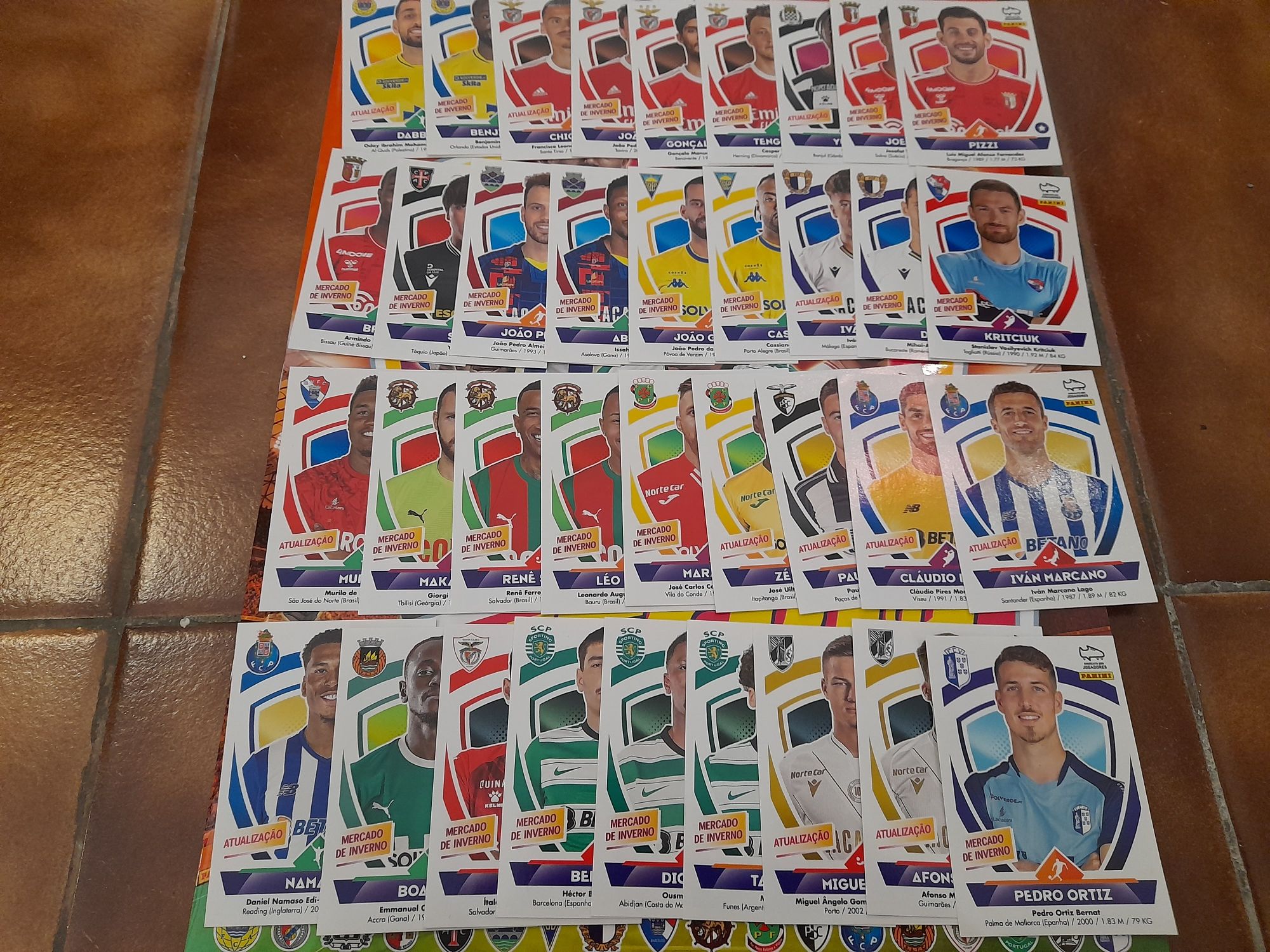 Cromos avulso da Caderneta Liga Bwin 2024 Futebol Panini - NOVOS