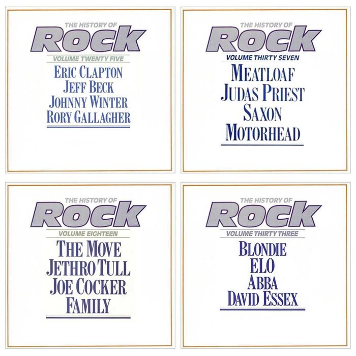 LP Rock History of Rock-Judas Priest,Saxon,Cream,Black Sabath vol.1