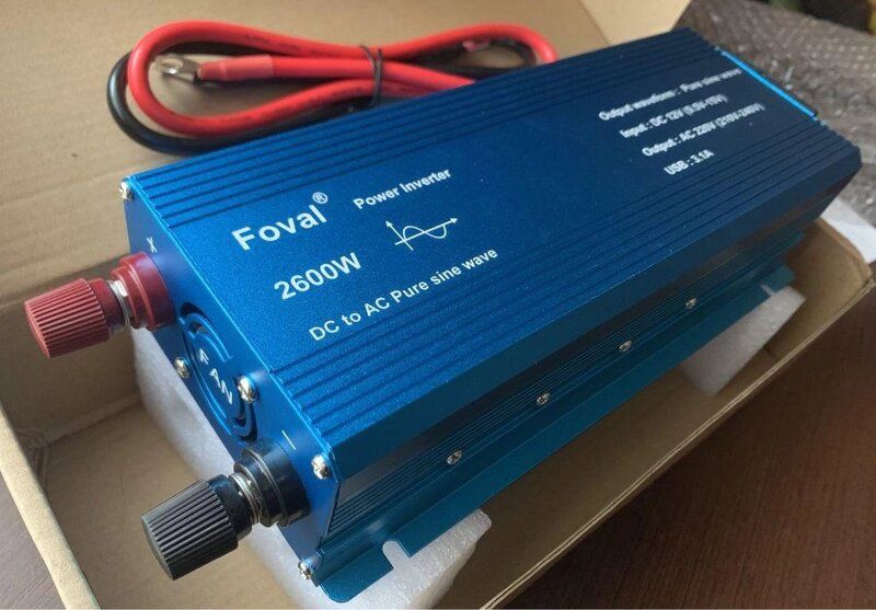 Інвертор FOVAL 3000W, 2600W 12v-220v чистий сінус