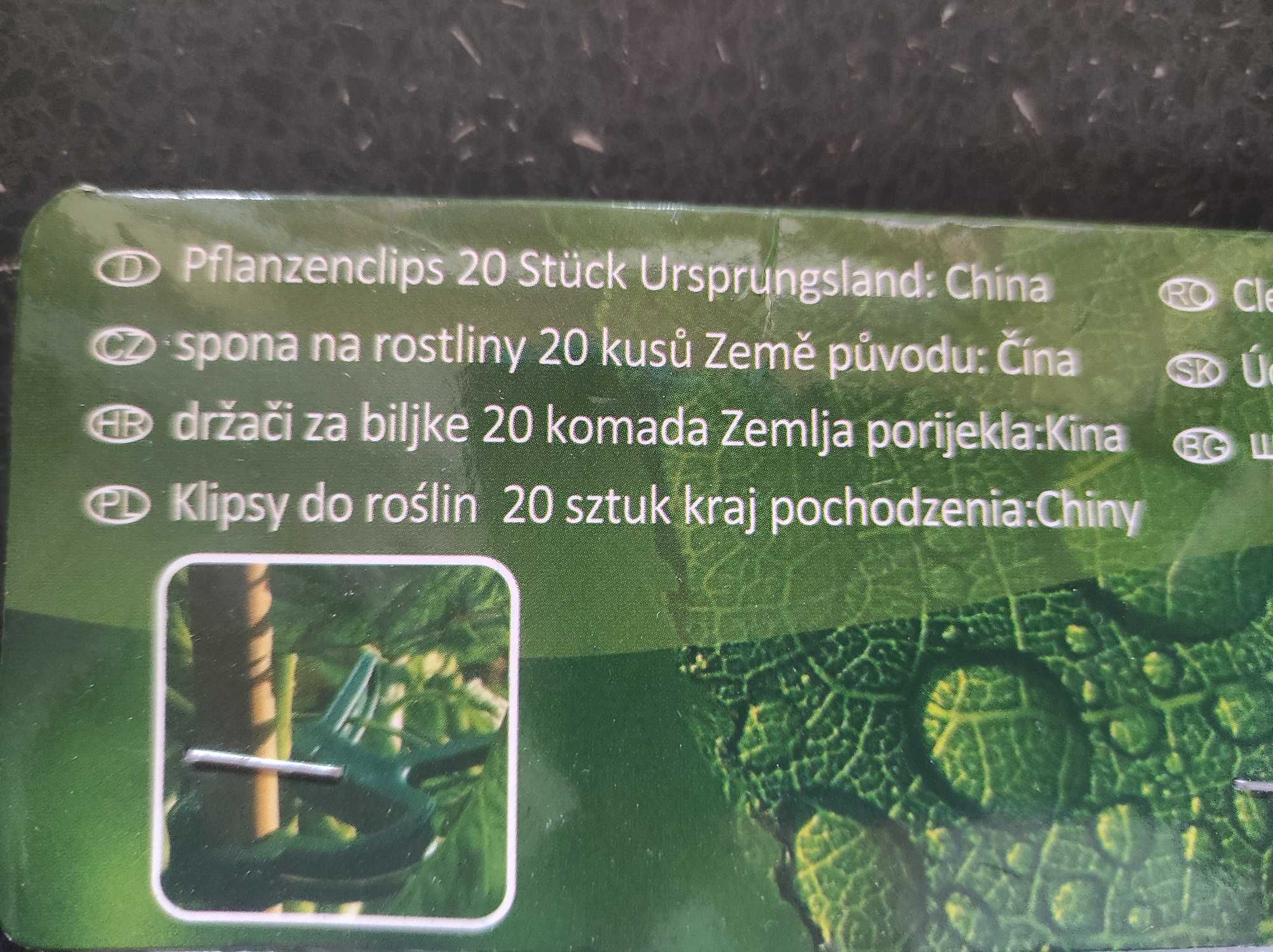 Klipsy do roślin