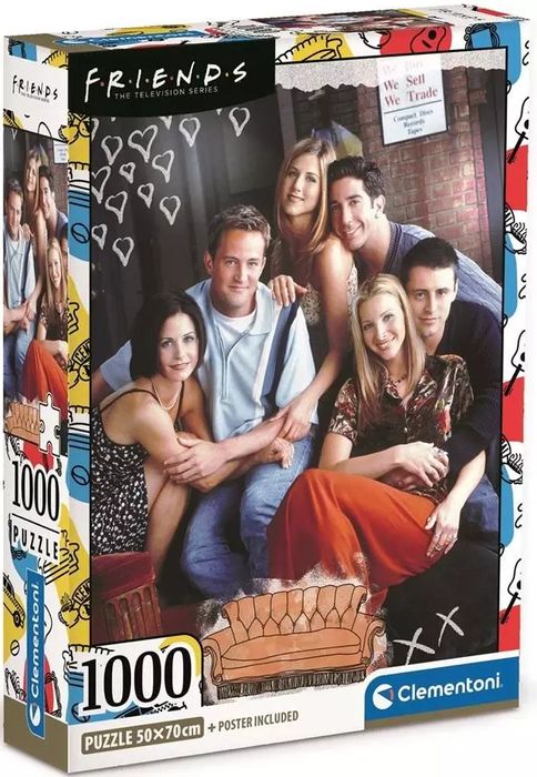 Puzzle 1000 elementów. Przyjaciele. Clementoni. Nowy Produkt
