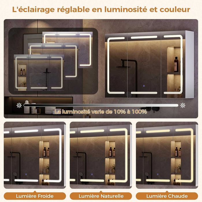 Nowa szafka łazienkowa z lustrem LED /lustro /półka/wnęka 80x60 !N210!