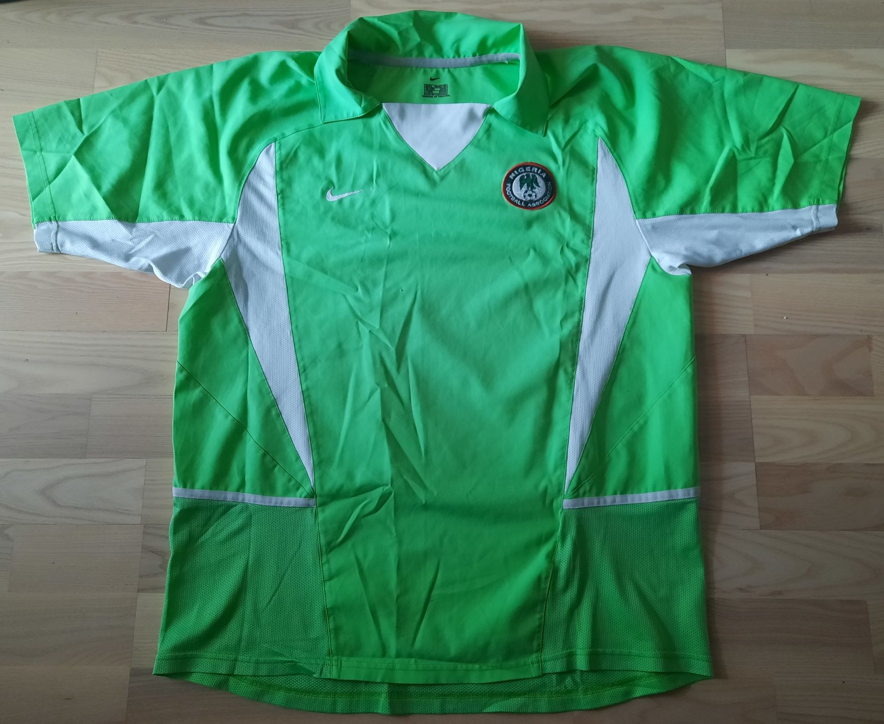 koszulka L tshirt Nike Nigeria 2002 domowa Okocha pilka nozna dla fana